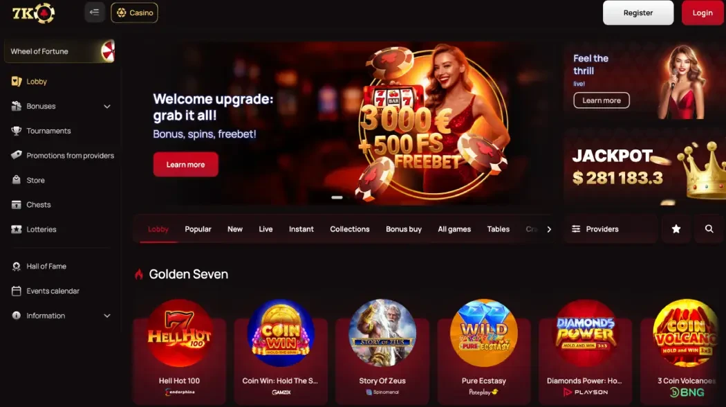 7K Casino Live Казино